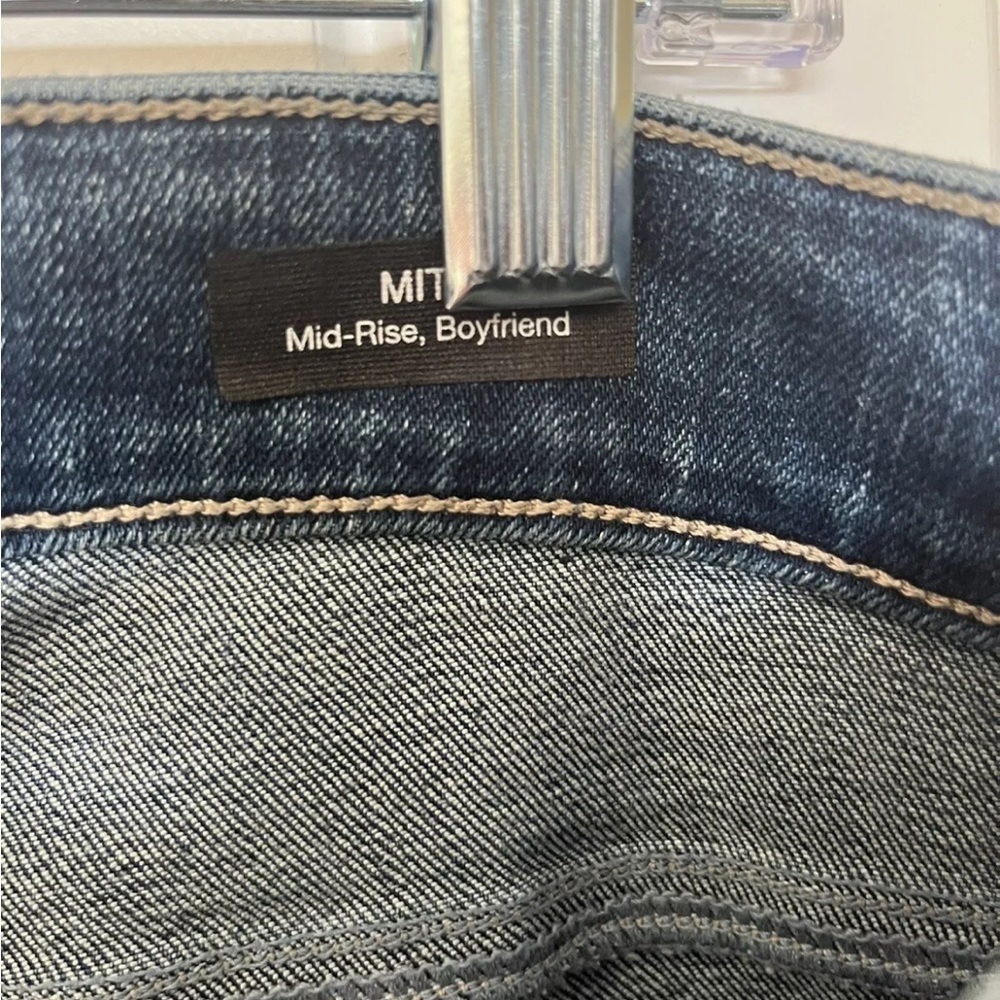 NWT Mavi Mita Mid Rise Boyfriend Jeans 40 x 29 Blue Stretch Women's New - Picture 5 of 8
